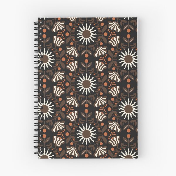 Item preview, Vintage Scandi Folk Art Sun Floral Symmetrical Boho Pattern designed and sold by Cipher & Soul.