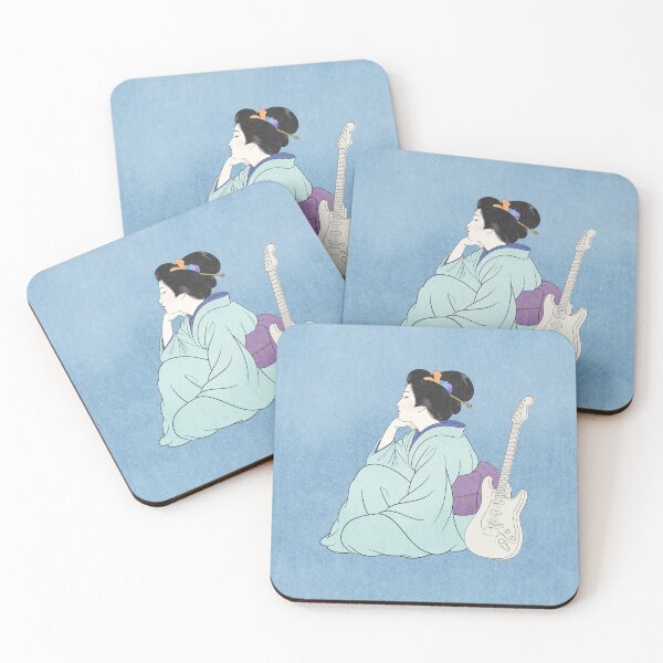 Item preview, Japanese Woman with Electric Guitar designed and sold by AkogareWorks.