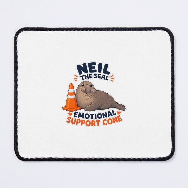 Item preview, Neil the Seal - Emotional Support Cone | Funny Tasmanian Seal designed and sold by Uglyandcute.