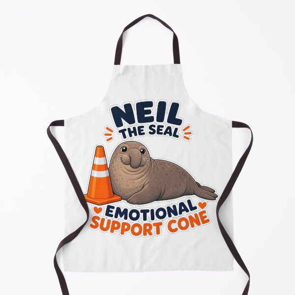 Item preview, Neil the Seal - Emotional Support Cone | Funny Tasmanian Seal designed and sold by Uglyandcute.