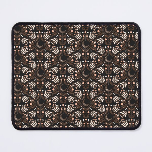 Item preview, Vintage Scandi Folk Art Moon Floral Symmetrical Boho Pattern designed and sold by Cipher & Soul.