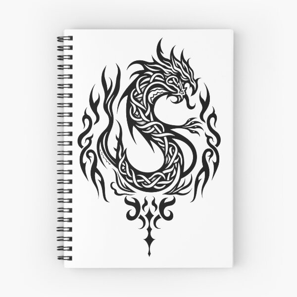 Item preview, Celtic Knot Dragon Tribal Tattoo Flash Design designed and sold by Qubivibe.