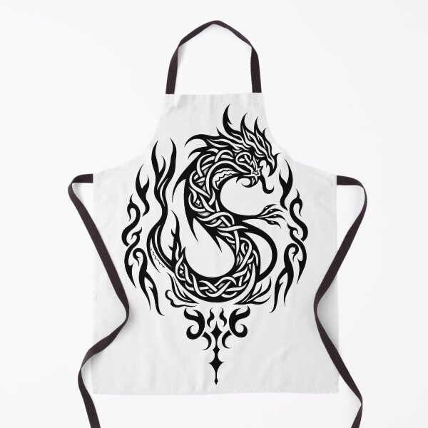 Item preview, Celtic Knot Dragon Tribal Tattoo Flash Design designed and sold by Qubivibe.