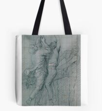 Study for "The Surrender of the Dutch Admiral De Winter to Admiral Duncan, October 11, 1797": Three Figures Raising the Colors Tote Bag
