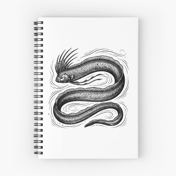 Item preview, Vintage Woodcut Oarfish Illustration designed and sold by DuckOddity.