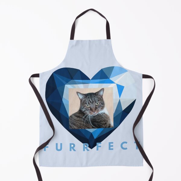 Item preview, Furrfect Blue Diamond Heart Tabby Cat Aesthetic designed and sold by JurateArt-DK.