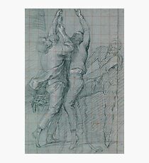 Study for "The Surrender of the Dutch Admiral De Winter to Admiral Duncan, October 11, 1797": Three Figures Raising the Colors Photographic Print