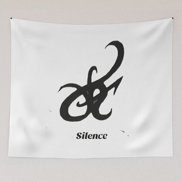 Item preview, Silence Sacred Symbol Meditation Sigil Spiritual Awakening Minimalist Design designed and sold by Mystic & Celestial Art.