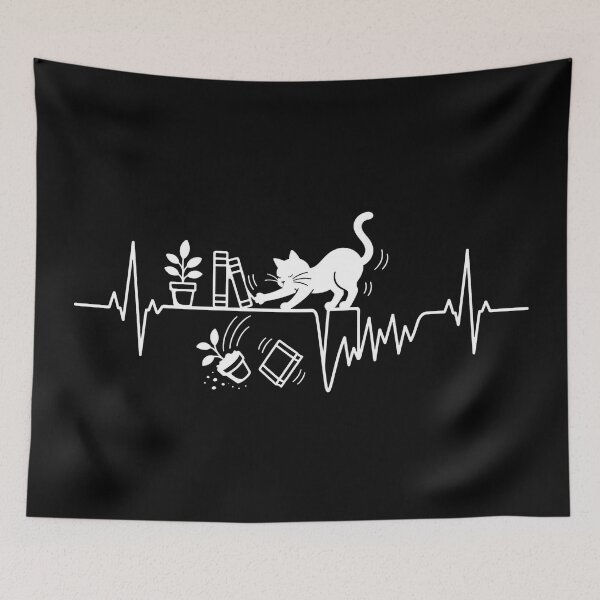 Item preview, ❤️ HEARTBEAT COLLECITON ❤️ - Interrupted by Knocked Off the Shelf v1 - for darker backgrounds designed and sold by WheelieGdArt.