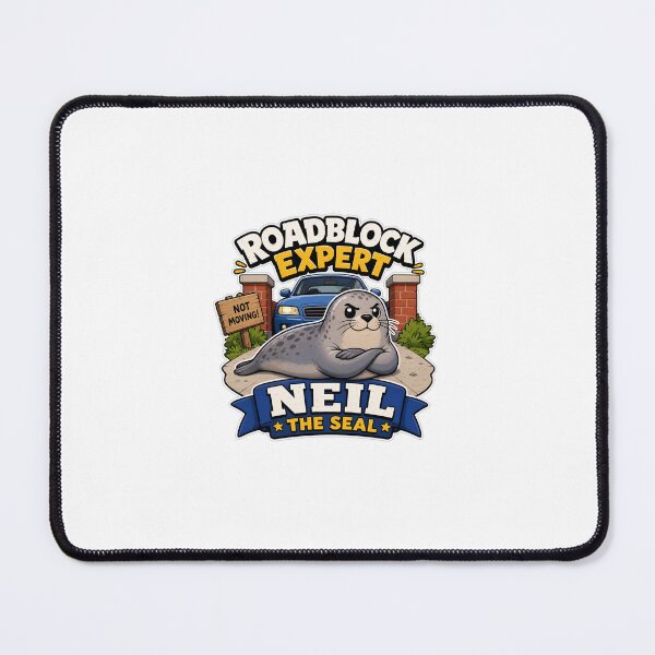 Item preview, Neil the Seal - Roadblock Expert | Funny Elephant Seal designed and sold by Uglyandcute.