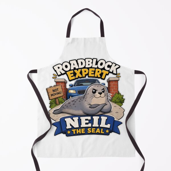 Item preview, Neil the Seal - Roadblock Expert | Funny Elephant Seal designed and sold by Uglyandcute.