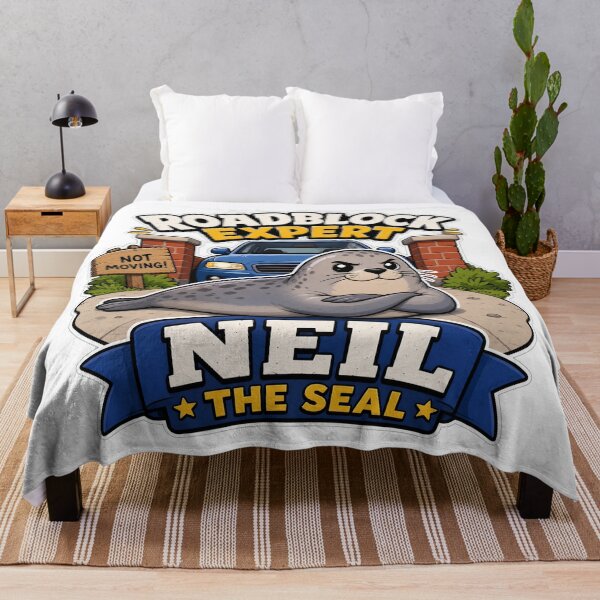 Item preview, Neil the Seal - Roadblock Expert | Funny Elephant Seal designed and sold by Uglyandcute.