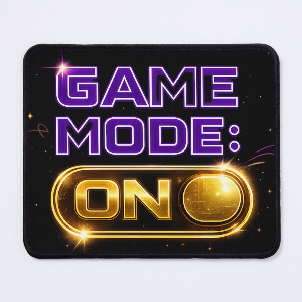 Item preview, Game Mode: ON | Neon Purple & Gold Gamer Design designed and sold by I Sell Stuff.