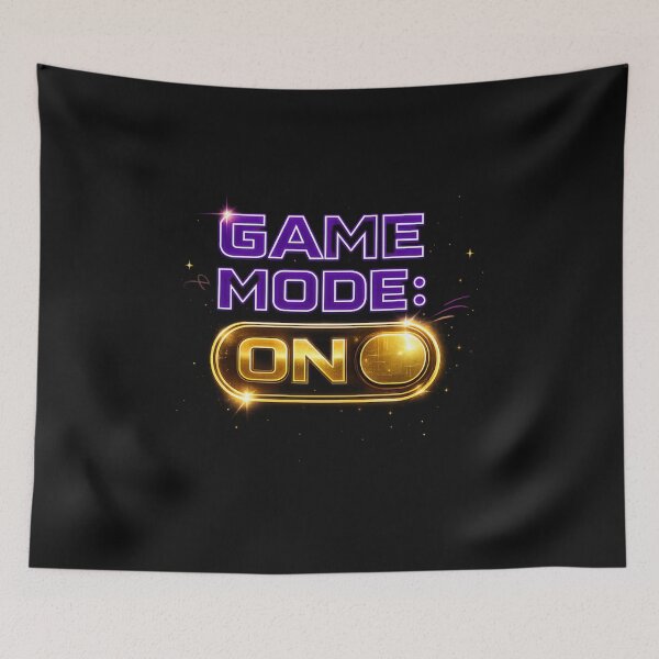 Item preview, Game Mode: ON | Neon Purple & Gold Gamer Design designed and sold by I Sell Stuff.