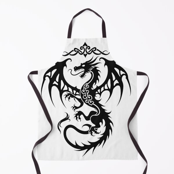 Item preview, Celtic Knot Dragon Tribal Tattoo Flash designed and sold by Qubivibe.