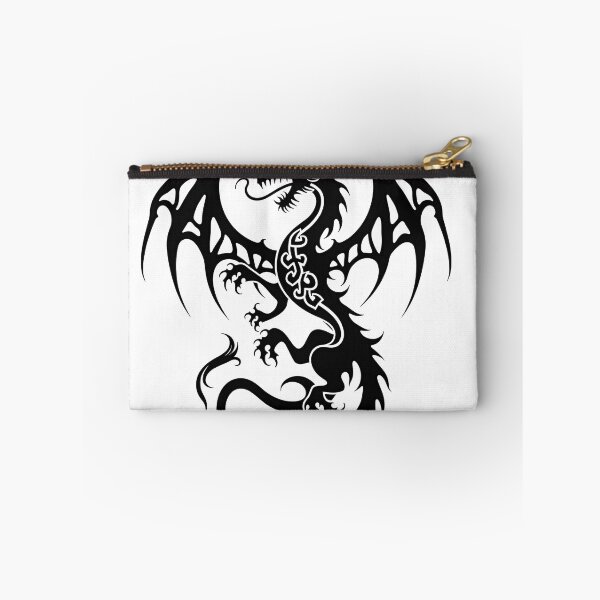 Item preview, Celtic Knot Dragon Tribal Tattoo Flash designed and sold by Qubivibe.