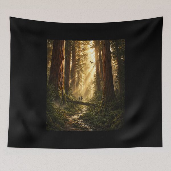 Item preview, Bigfoot in the Redwoods Hidden Sasquatch Forest Adventure designed and sold by Swanny's Custom T-shirt and Gift Designs.