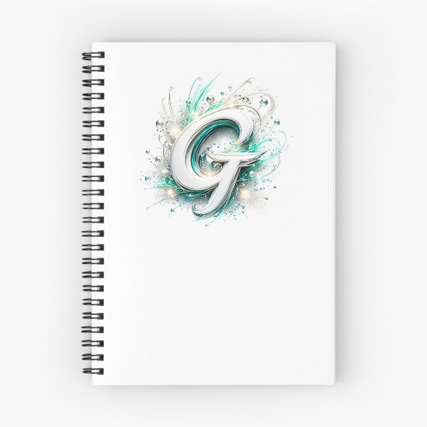 Item preview, Aetherbrush Manga Glyphs The Mystic Silver Letter G designed and sold by BlissBlvdShop.