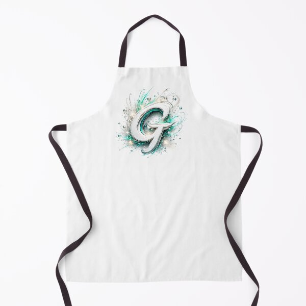 Item preview, Aetherbrush Manga Glyphs The Mystic Silver Letter G designed and sold by BlissBlvdShop.