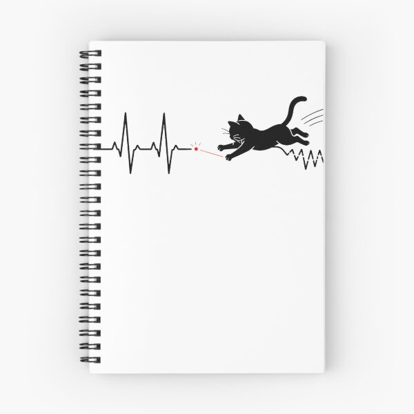 Item preview, ❤️ HEARTBEAT COLLECITON ❤️ - Heartbeat Cat - Interrupted by Laser Pointer designed and sold by WheelieGdArt.