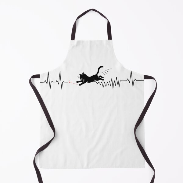 Item preview, ❤️ HEARTBEAT COLLECITON ❤️ - Heartbeat Cat - Interrupted by Laser Pointer designed and sold by WheelieGdArt.