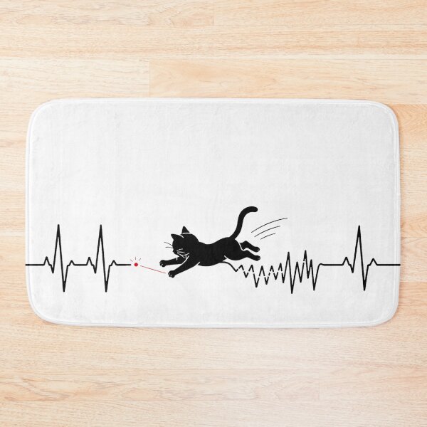 Item preview, ❤️ HEARTBEAT COLLECITON ❤️ - Heartbeat Cat - Interrupted by Laser Pointer designed and sold by WheelieGdArt.