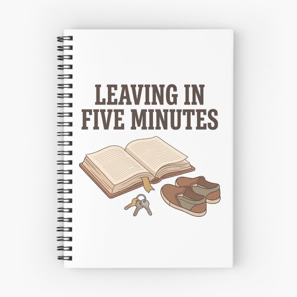 Item preview, Leaving In Five Minutes designed and sold by Northbound Press.