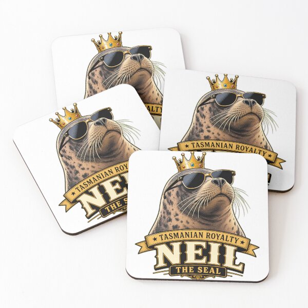 Item preview, Neil the Seal - Tasmanian Royalty | Stylish Pop Art Seal designed and sold by Uglyandcute.
