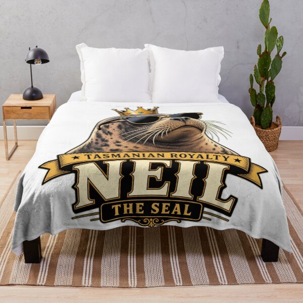 Item preview, Neil the Seal - Tasmanian Royalty | Stylish Pop Art Seal designed and sold by Uglyandcute.