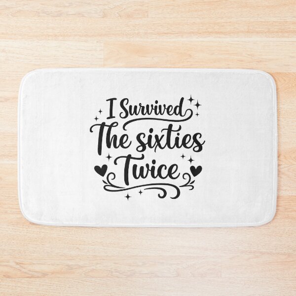 Item preview, I Survived The 60s Twice,70th Birthday designed and sold by CloudyPress.