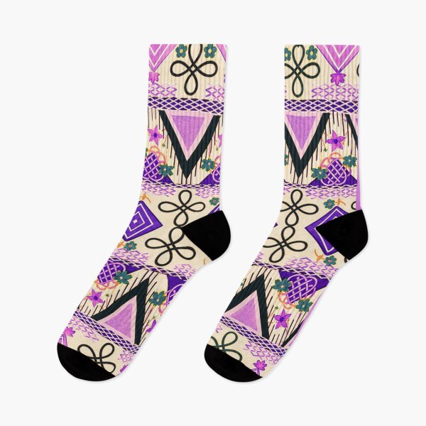 Item preview, Boho Folk Art Lavender designed and sold by Dancingrabbit Studio.