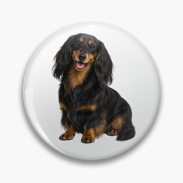 Item preview, Long haired dachshund dog designed and sold by BackgroundND.
