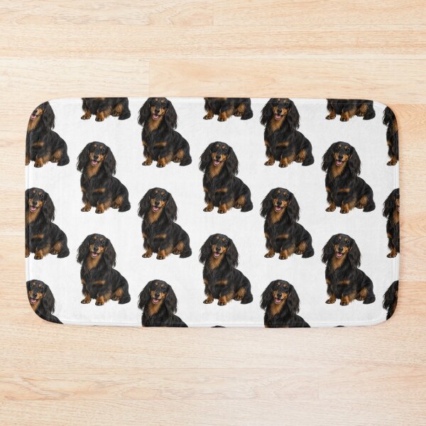 Item preview, Long haired dachshund dog designed and sold by BackgroundND.