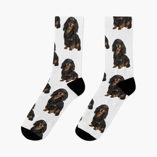 Item preview, Long haired dachshund dog designed and sold by BackgroundND.