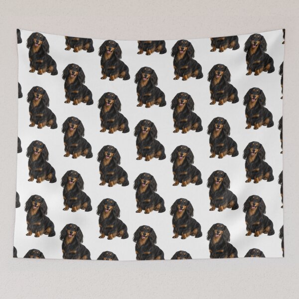 Item preview, Long haired dachshund dog designed and sold by BackgroundND.