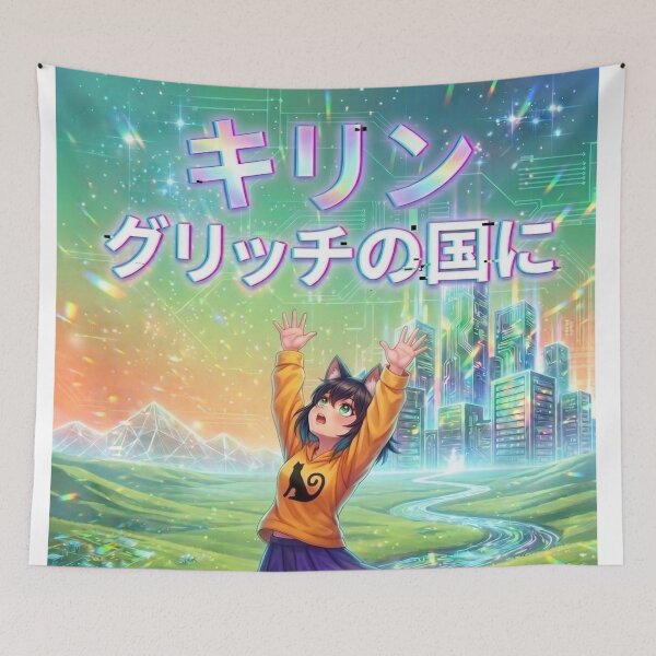Item preview, Kirino – Guritchi no Kuni de Mayou  Kirino – Lost in the Land of Glitch  キリノ – グリッチの国で迷う designed and sold by dragon580 // Waaa… the killer shark ran away.