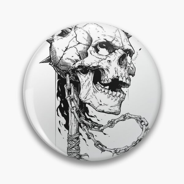 Artikelvorschau, Gekrönter Schädel, Todeskrieger, Gothic entworfen und verkauft von Mystic & Celestial Art.