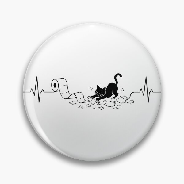 Item preview, ❤️ HEARTBEAT COLLECITON ❤️ - Heartbeat Cat - Interrupted by The Great Unrolling designed and sold by WheelieGdArt.