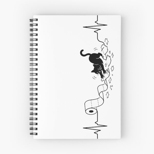 Item preview, ❤️ HEARTBEAT COLLECITON ❤️ - Heartbeat Cat - Interrupted by The Great Unrolling designed and sold by WheelieGdArt.