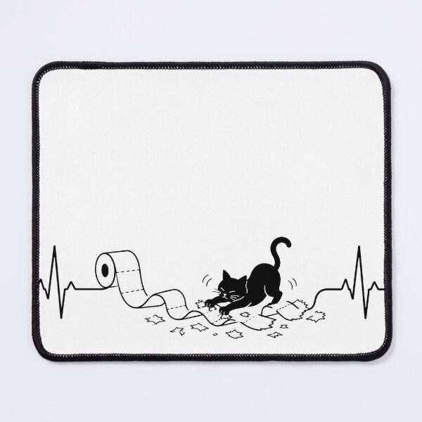 Item preview, ❤️ HEARTBEAT COLLECITON ❤️ - Heartbeat Cat - Interrupted by The Great Unrolling designed and sold by WheelieGdArt.