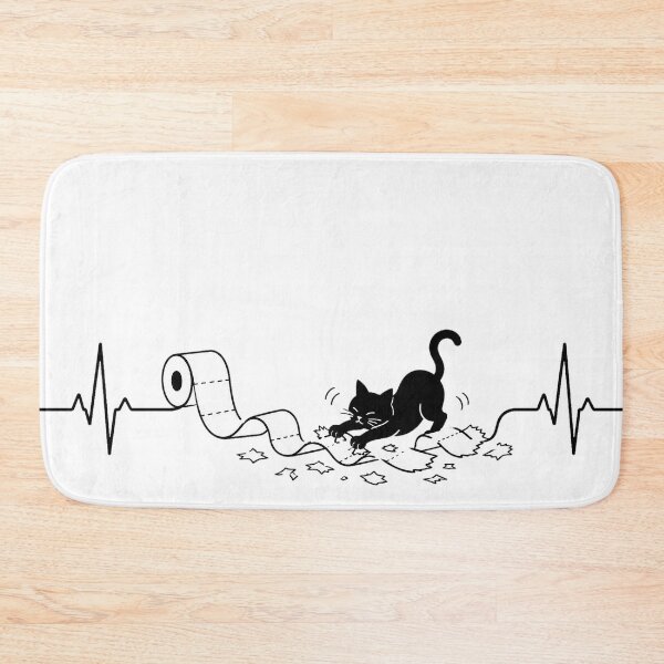 Item preview, ❤️ HEARTBEAT COLLECITON ❤️ - Heartbeat Cat - Interrupted by The Great Unrolling designed and sold by WheelieGdArt.