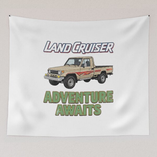 Item preview, Land Cruiser 70 Series Pickup Retro Adventure Awaits Middle East Style [White Shirt Only] designed and sold by Off-Road-Zone.