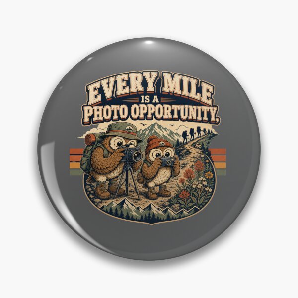 Item preview, Every Mile Is a Photo Opportunity Owl Hiking Photographer  designed and sold by freshwear design.