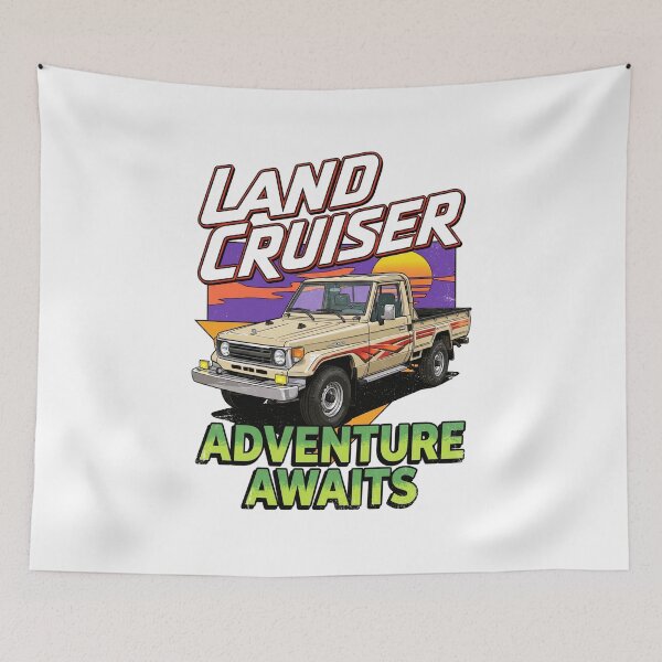 Item preview, Land Cruiser 70 Series Pickup Adventure Awaits Middle East Style Tan [White Shirt Only] designed and sold by Off-Road-Zone.