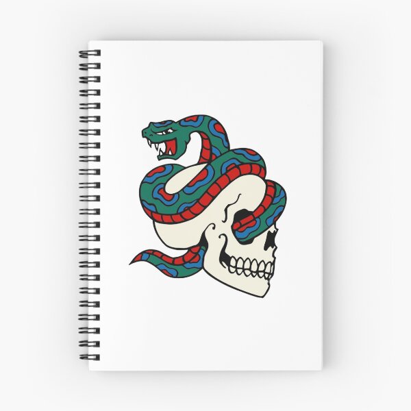 Item preview, Traditional American Tattoo Skull and Snake designed and sold by interdesigner.