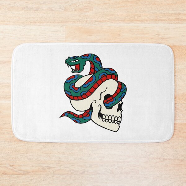 Item preview, Traditional American Tattoo Skull and Snake designed and sold by interdesigner.