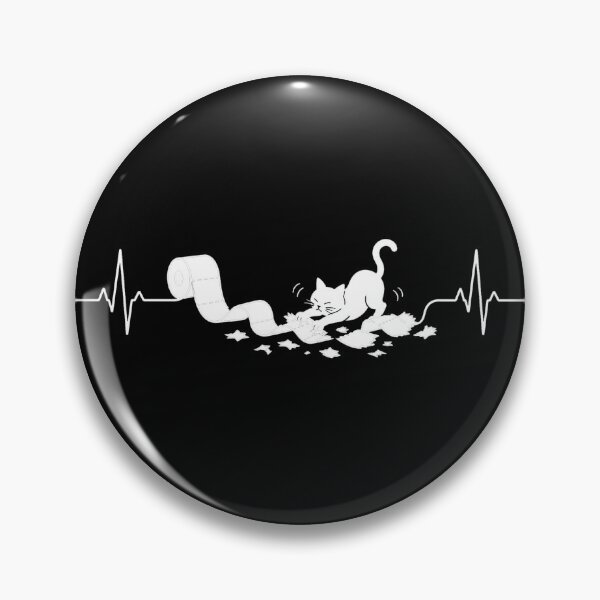 Item preview, ❤️ HEARTBEAT COLLECITON ❤️ - Heartbeat Cat - Interrupted by The Great Unrolling - for darker backgrounds designed and sold by WheelieGdArt.
