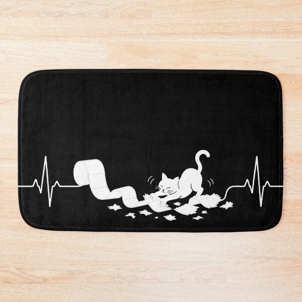 Item preview, ❤️ HEARTBEAT COLLECITON ❤️ - Heartbeat Cat - Interrupted by The Great Unrolling - for darker backgrounds designed and sold by WheelieGdArt.