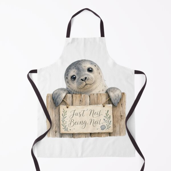 Item preview, Just Neil Being Neil - Curious Tasmanian Seal | Watercolor Illustration designed and sold by Uglyandcute.