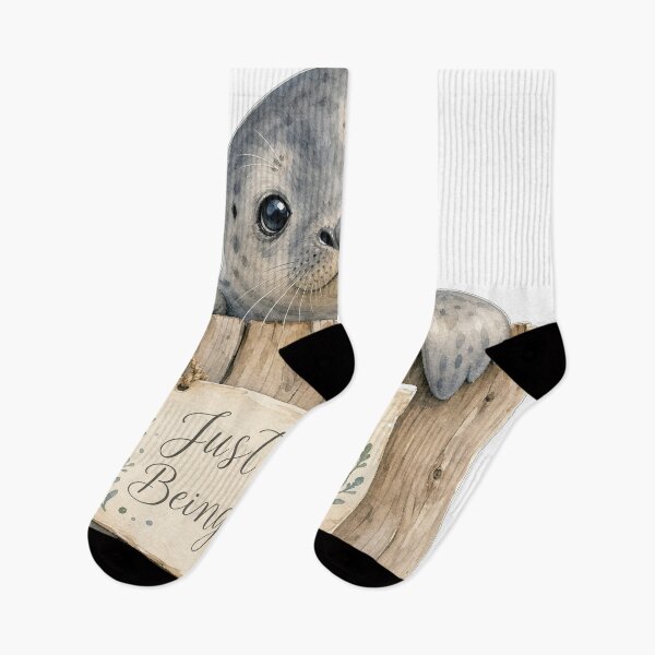 Item preview, Just Neil Being Neil - Curious Tasmanian Seal | Watercolor Illustration designed and sold by Uglyandcute.